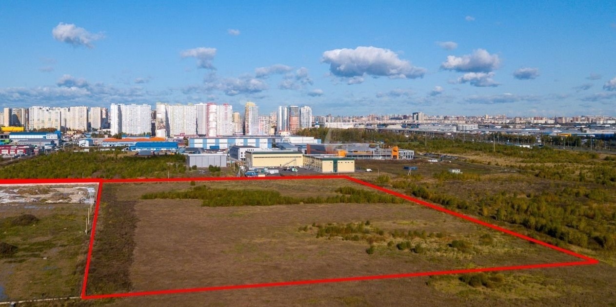 Фото земельного участка по адресу г Санкт-Петербург, поселок Шушары, Московское шоссе, д 1км